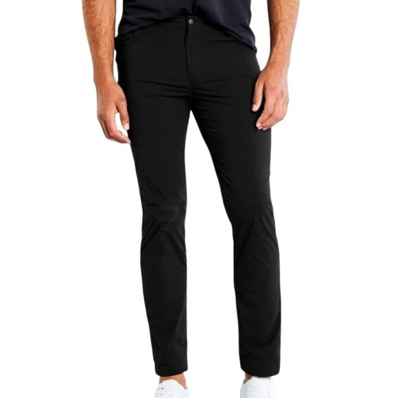 Anatomie Alessio Five Pocket Jean Style Pants Black Performance Size 34 Men's - Picture 1 of 15